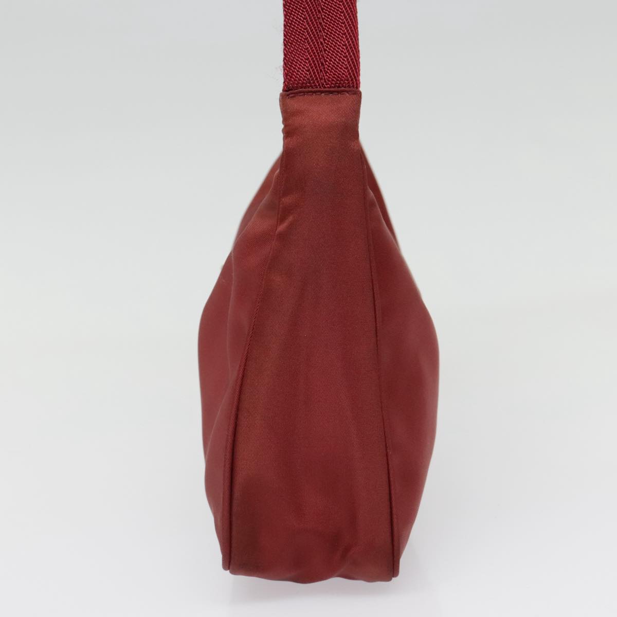 Luxury Prada Hand Bag Nylon Red Silver  90236