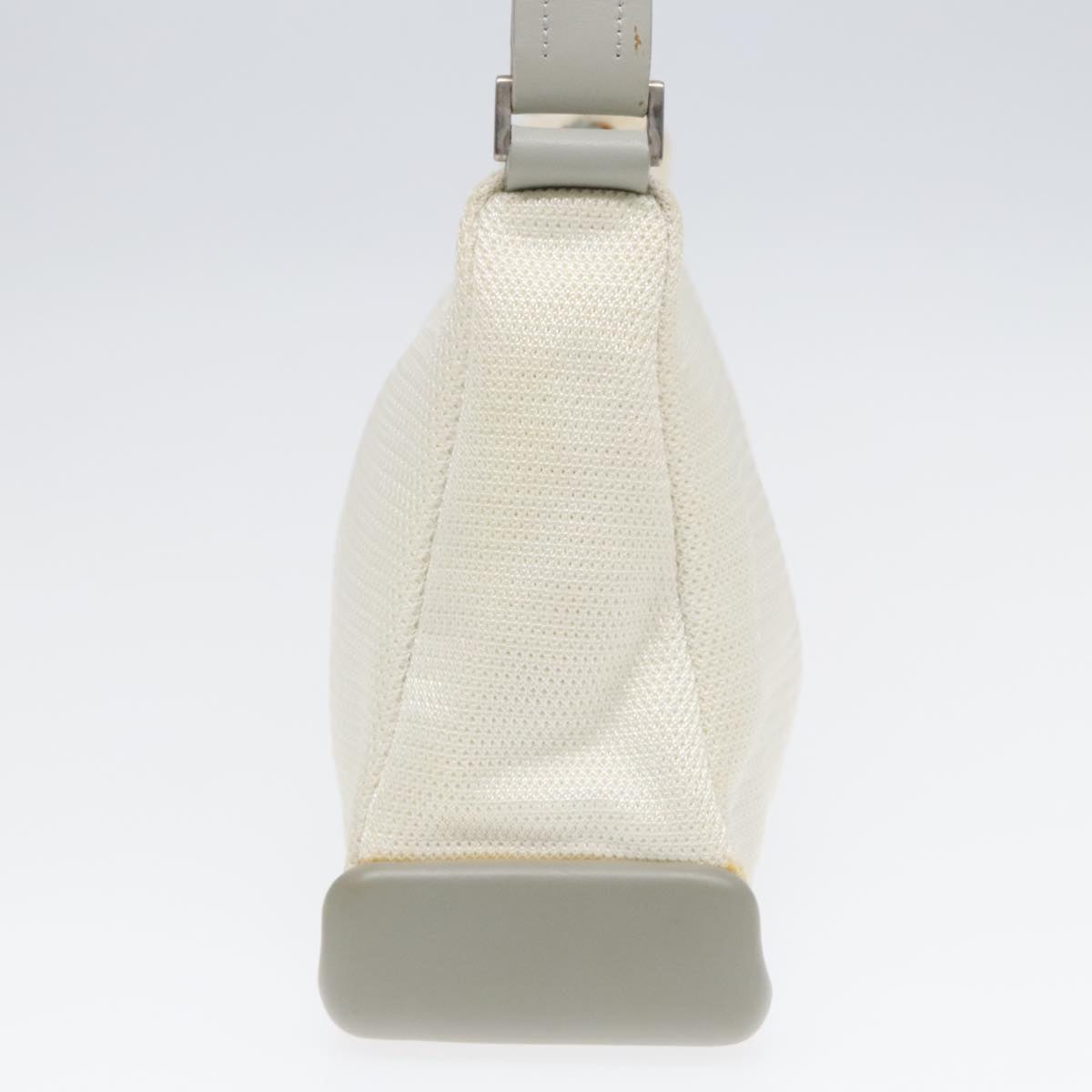Luxury Prada Shoulder Bag Nylon White Silver  90261