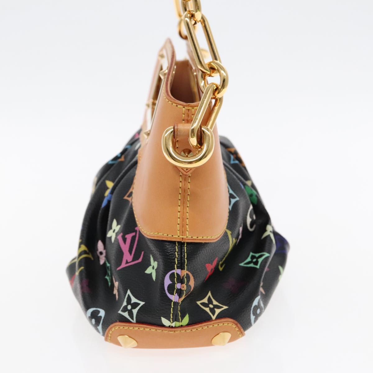 LOUIS VUITTON Monogram Multicolor Judy PM Hand Bag 2Way Black M40258 90292A