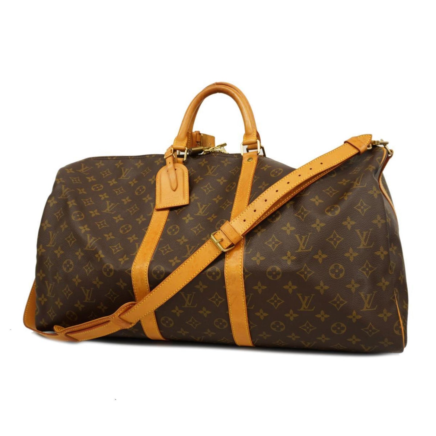 Louis Vuitton Keepall Bandouliere 55  Canvas Travel Bag ()