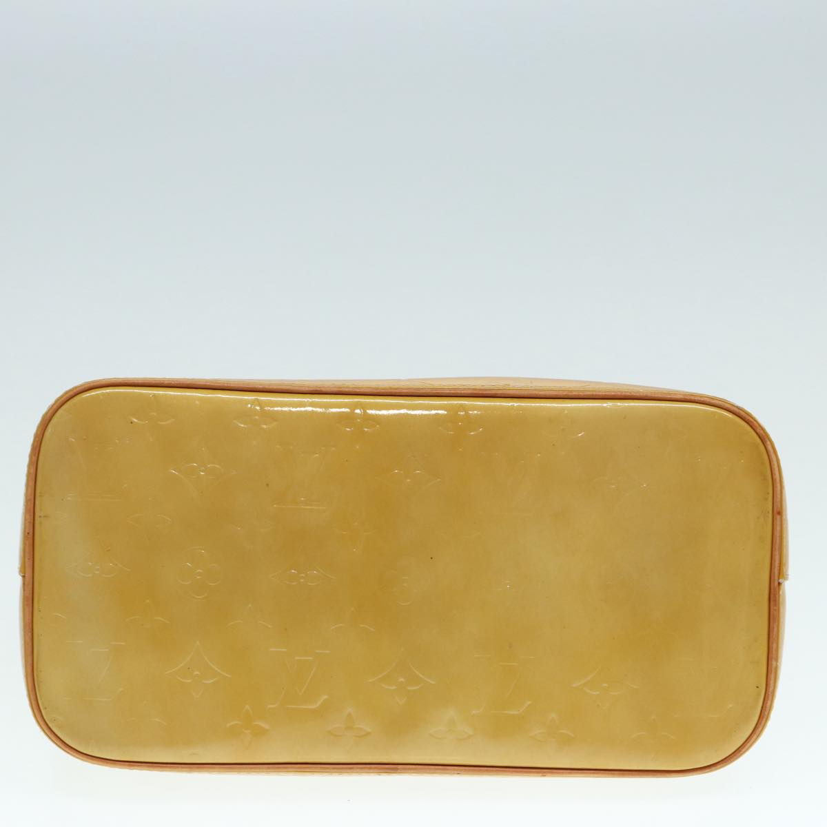 LOUIS VUITTON Monogram Vernis Houston Hand Bag Beige M91004 LV 90318