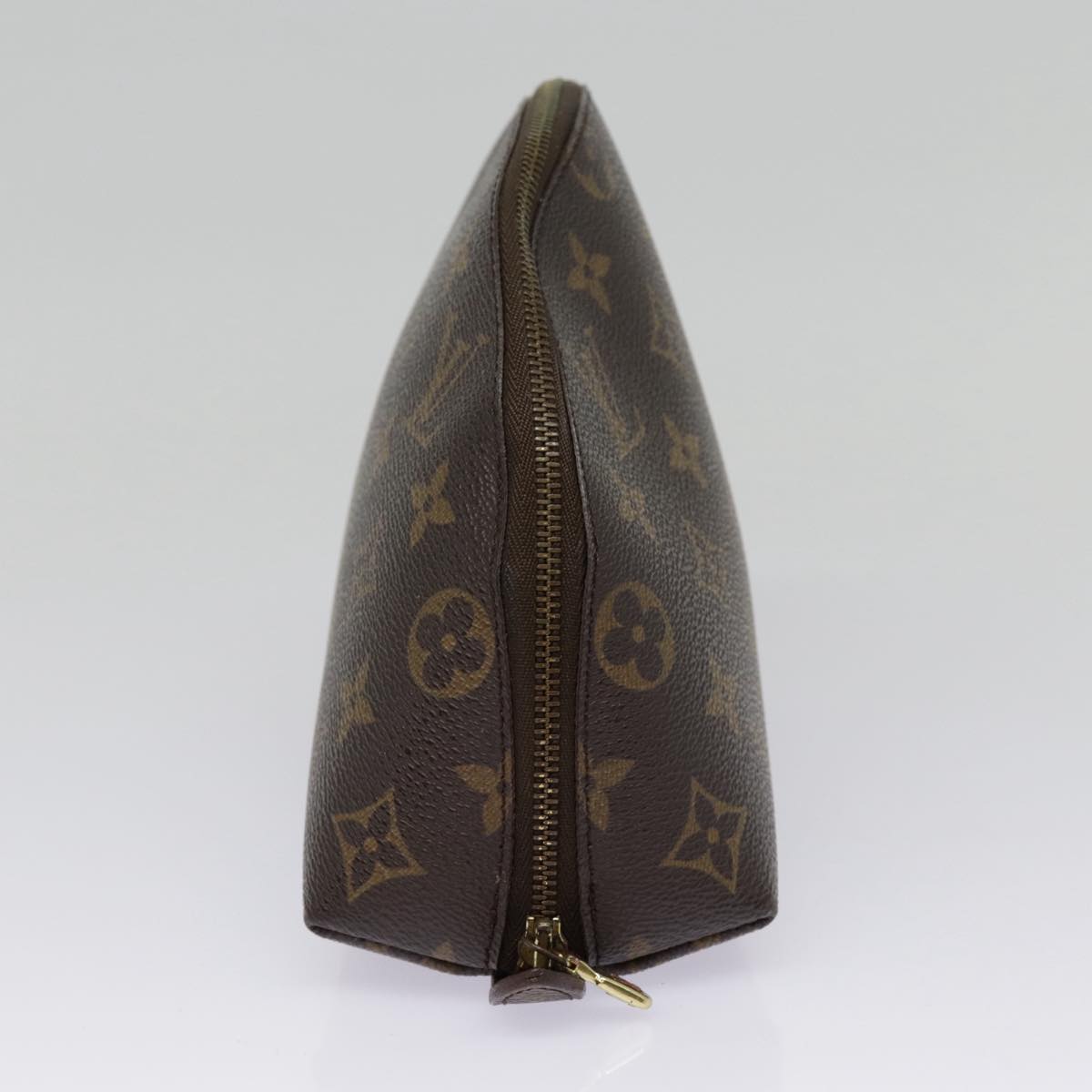LOUIS VUITTON Monogram Trousse Demi Ronde Cosmetic Pouch M47520 LV 90331