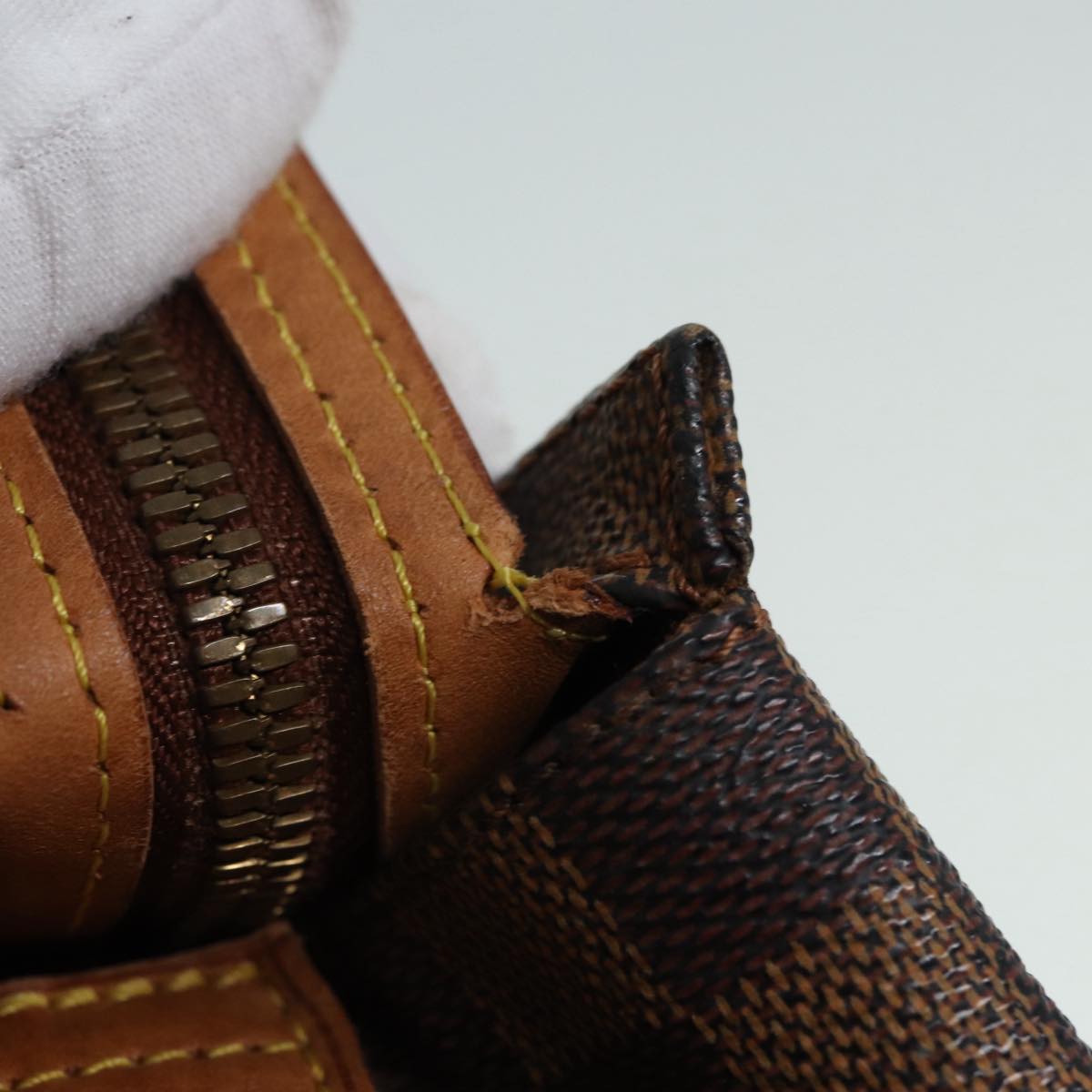 LOUIS VUITTON Damier Ebene Colombine Tote Bag 100th N99037 LV 90341