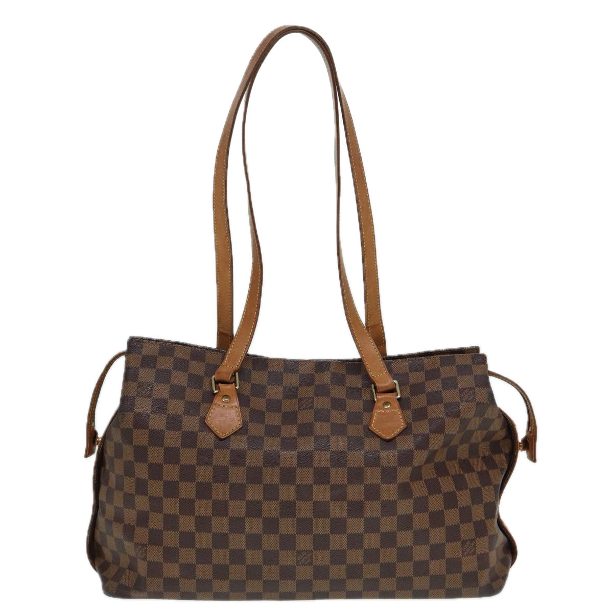 LOUIS VUITTON Damier Ebene Colombine Tote Bag 100th N99037 LV 90341