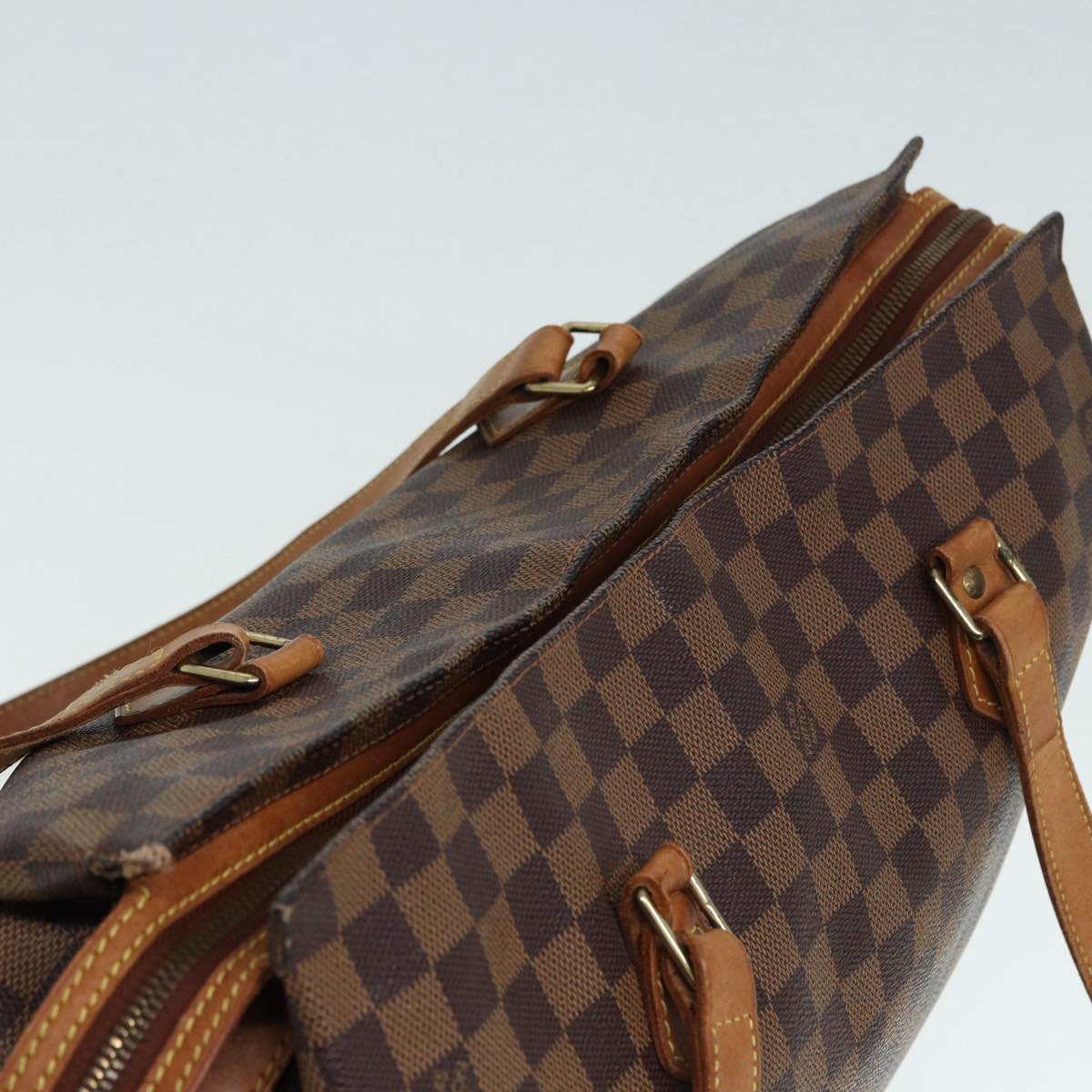 LOUIS VUITTON Damier Ebene Colombine Tote Bag 100th N99037 LV 90341