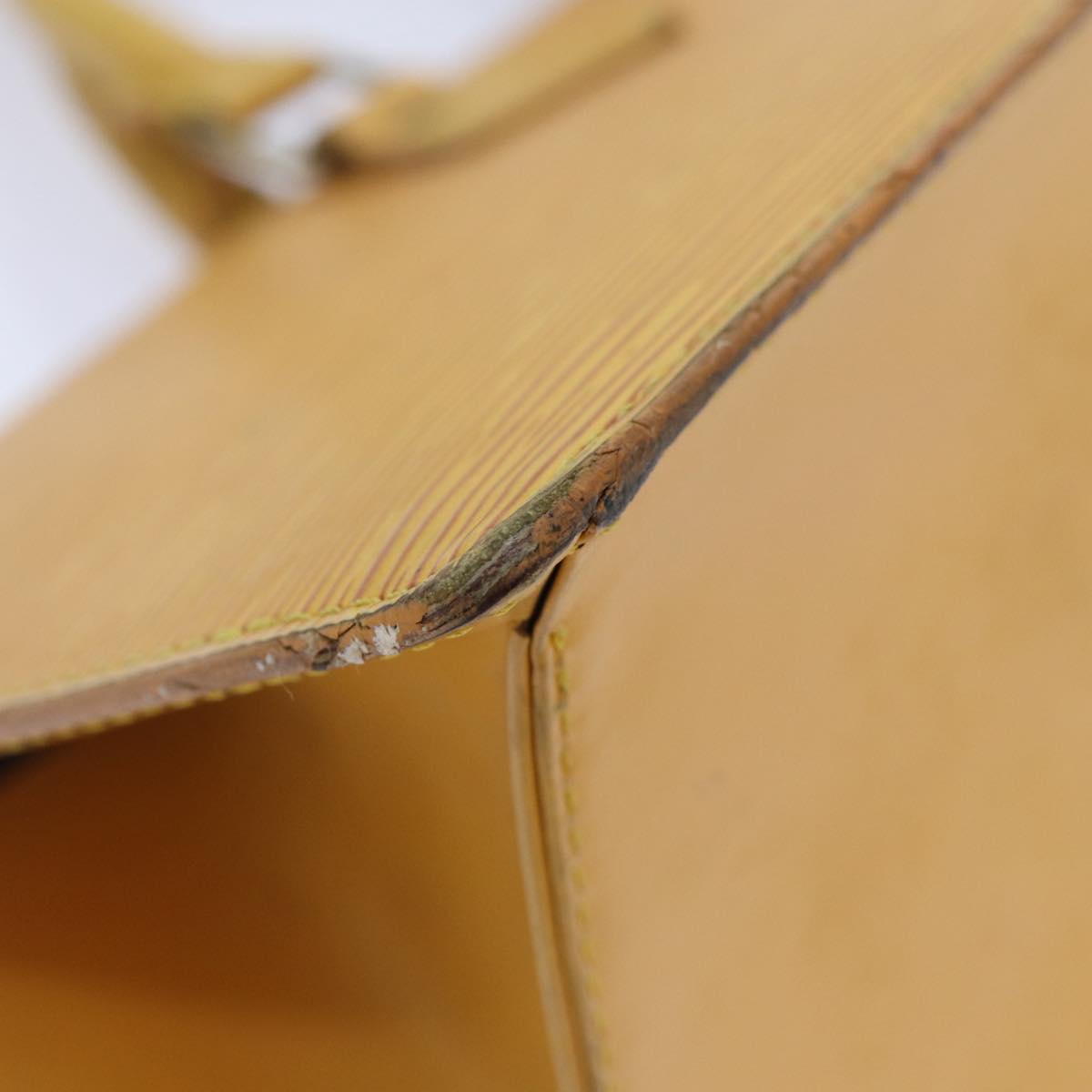LOUIS VUITTON Epi Sac Triangle Hand Bag Yellow M52099 LV 90346