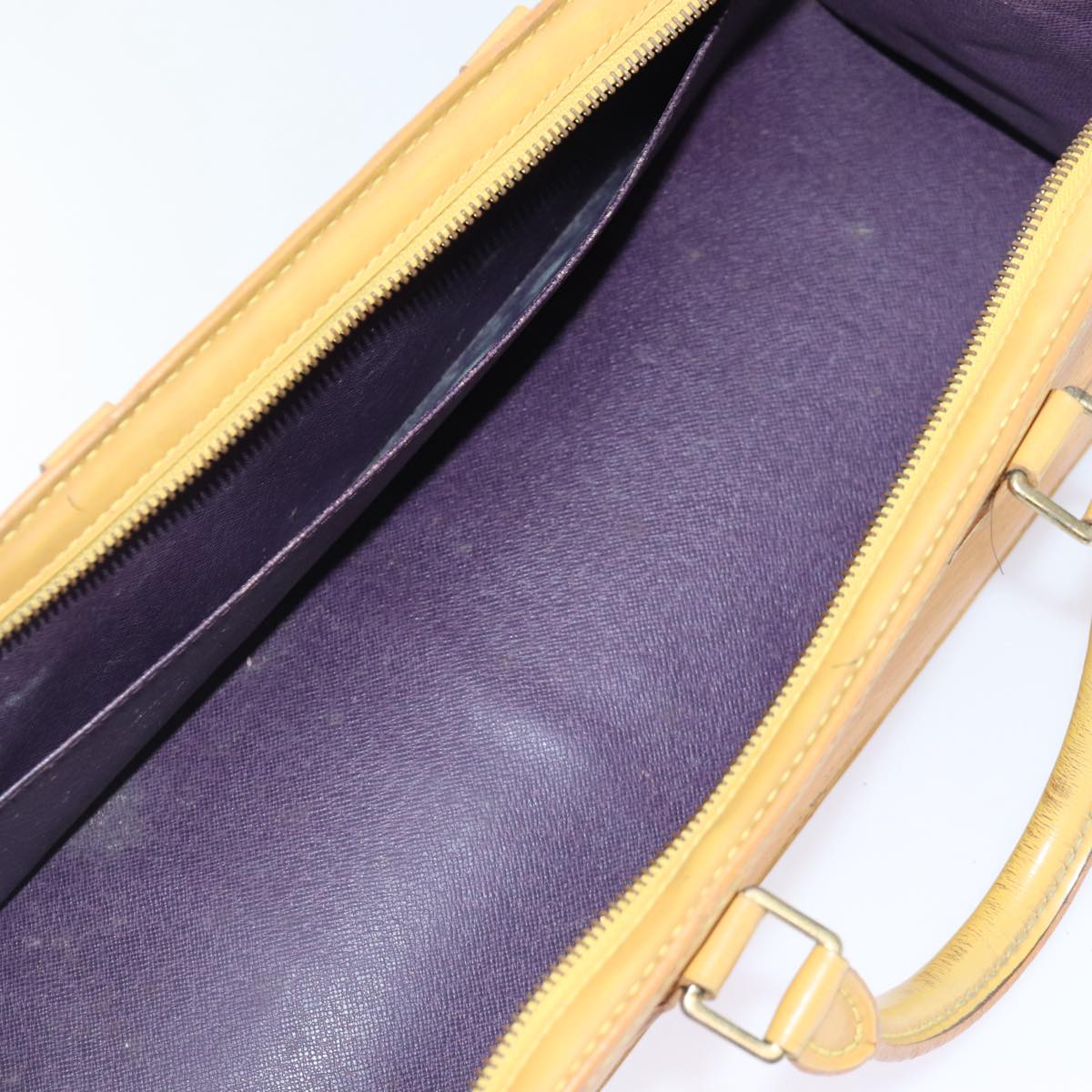 LOUIS VUITTON Epi Sac Triangle Hand Bag Yellow M52099 LV 90346
