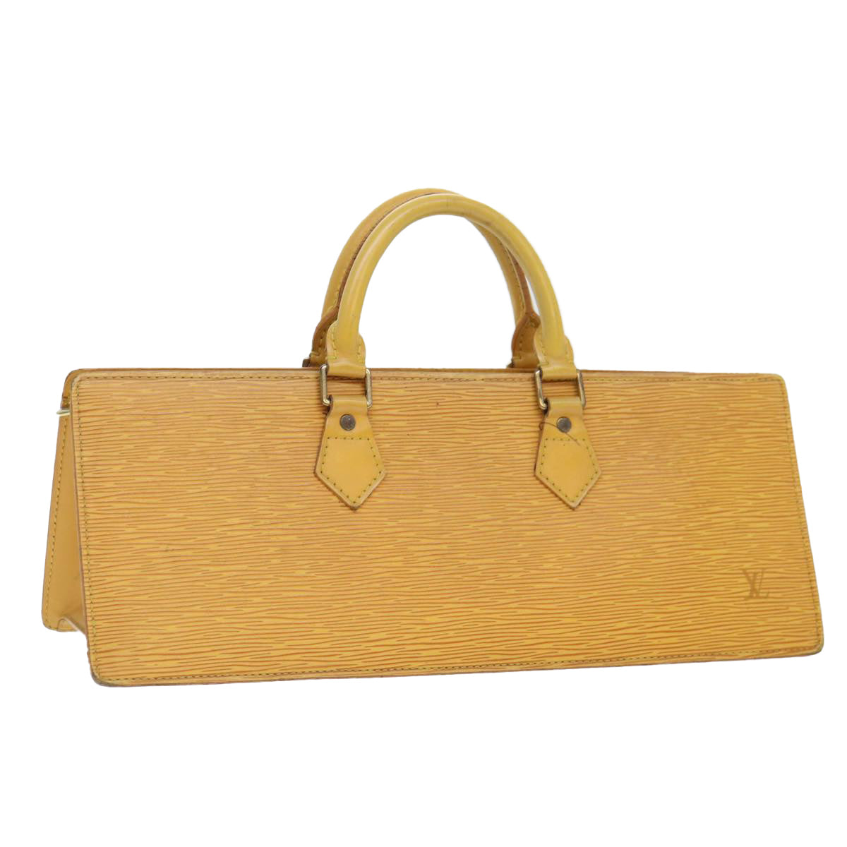 LOUIS VUITTON Epi Sac Triangle Hand Bag Yellow M52099 LV 90346