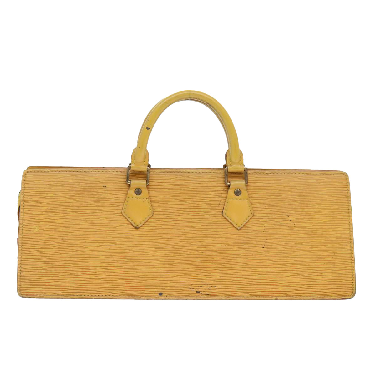 LOUIS VUITTON Epi Sac Triangle Hand Bag Yellow M52099 LV 90346