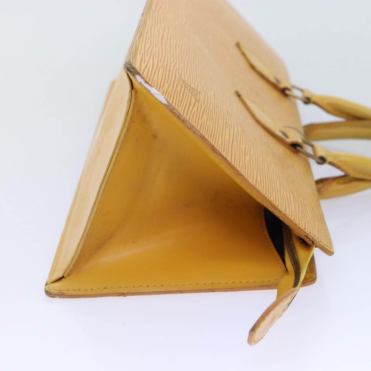 LOUIS VUITTON Epi Sac Triangle Hand Bag Yellow M52099 LV 90346