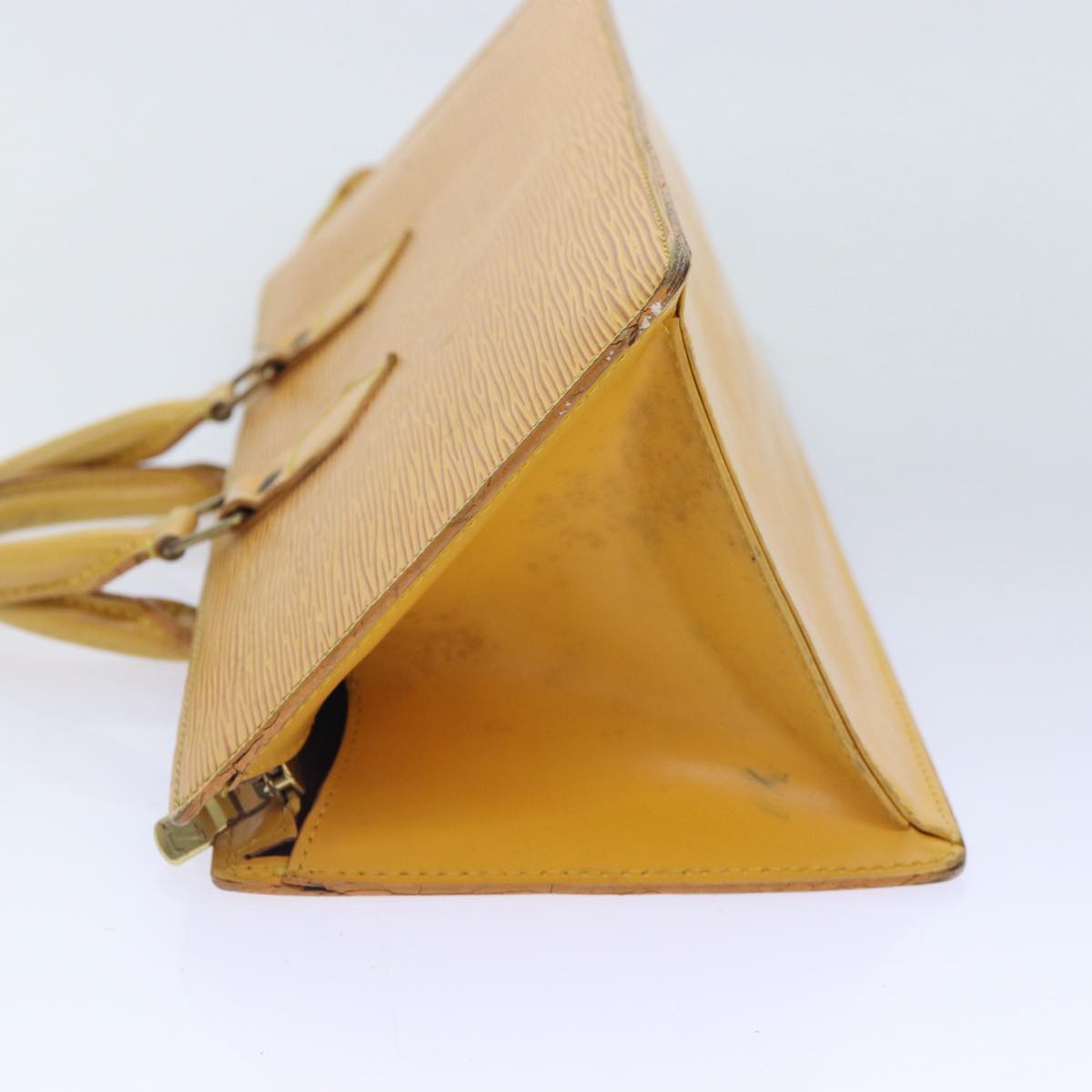 LOUIS VUITTON Epi Sac Triangle Hand Bag Yellow M52099 LV 90346