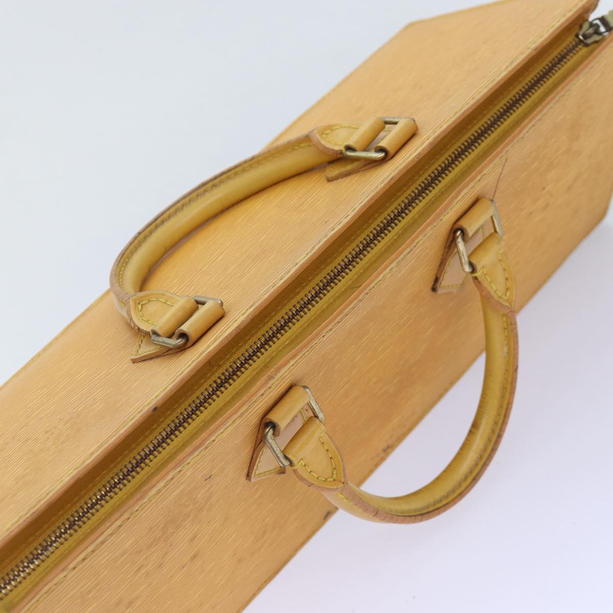 LOUIS VUITTON Epi Sac Triangle Hand Bag Yellow M52099 LV 90346