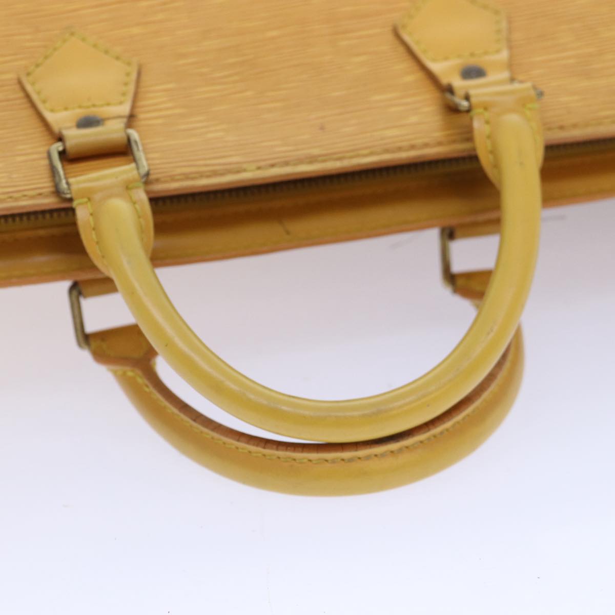 LOUIS VUITTON Epi Sac Triangle Hand Bag Yellow M52099 LV 90346