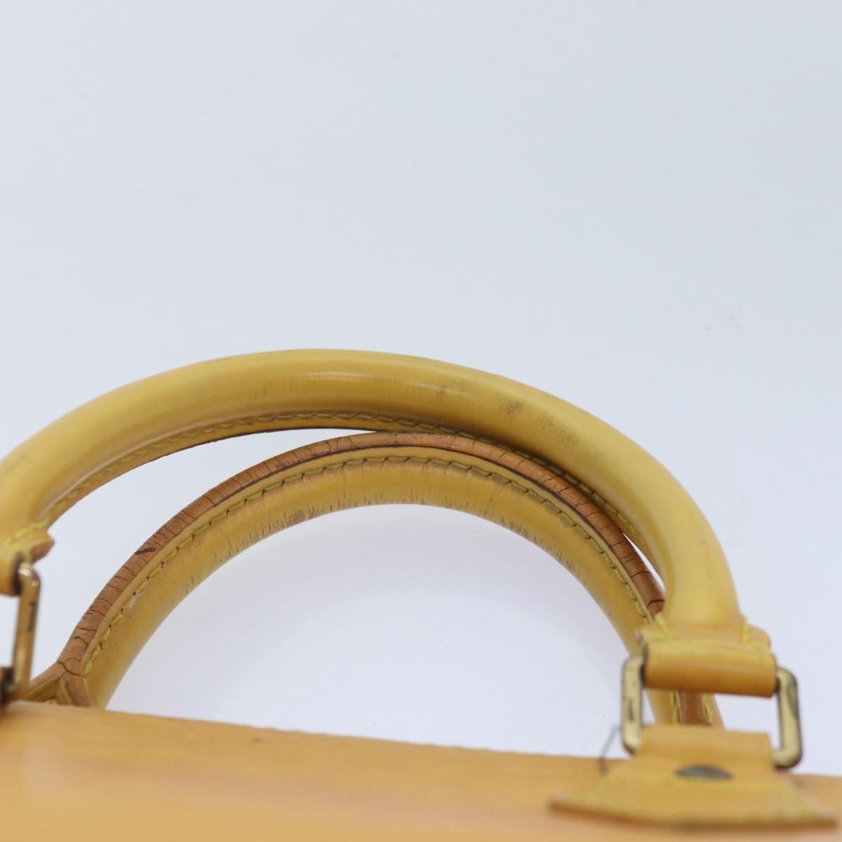 LOUIS VUITTON Epi Sac Triangle Hand Bag Yellow M52099 LV 90346