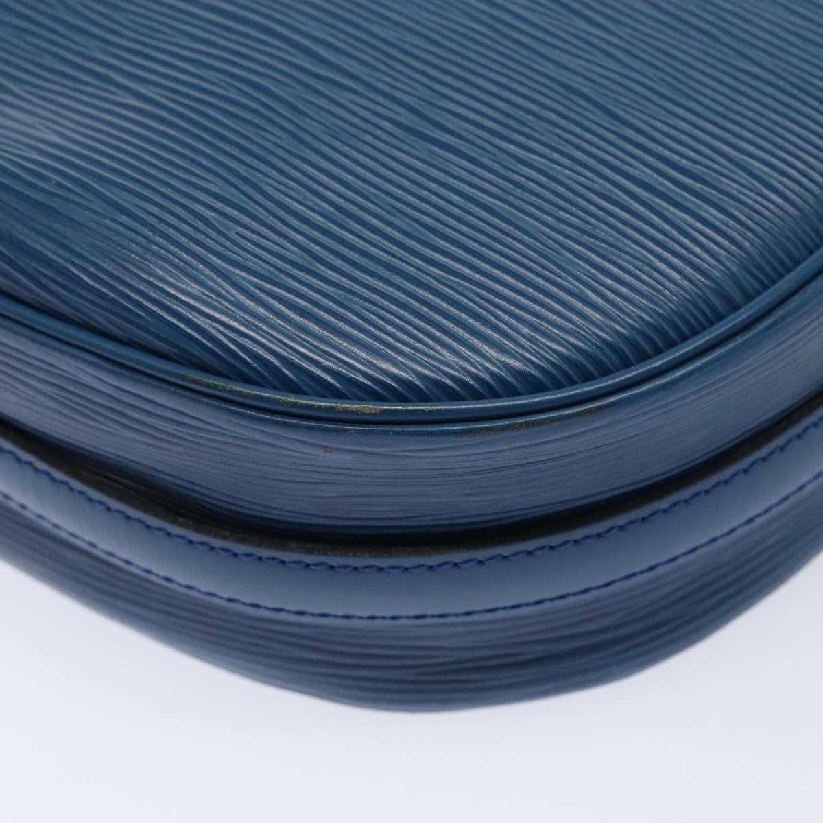 LOUIS VUITTON Epi June Feuille Shoulder Bag Blue M52155 LV 90350