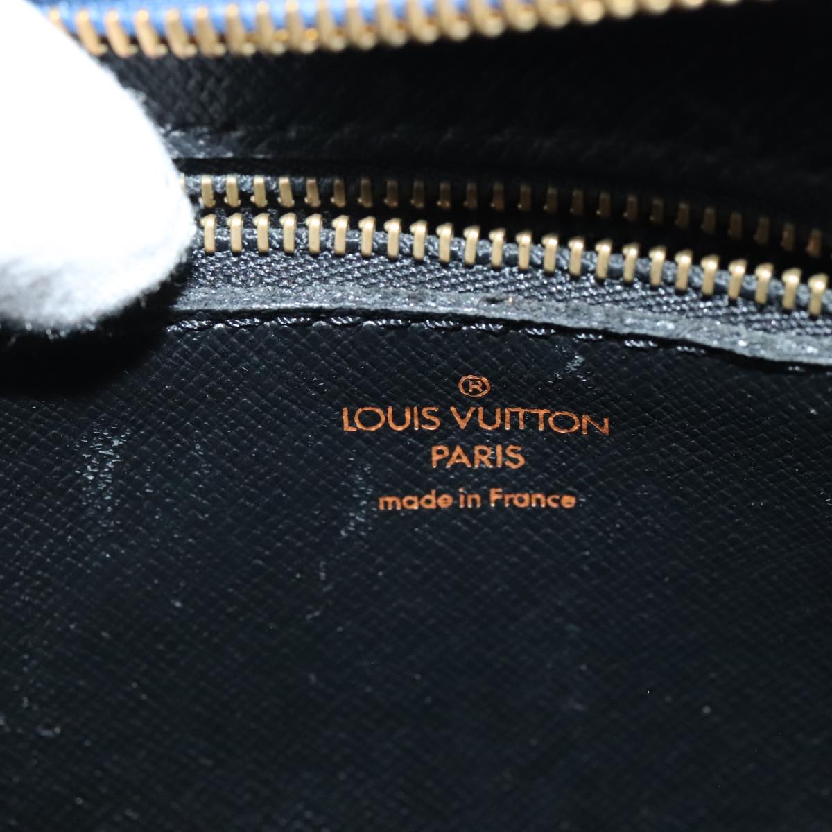 LOUIS VUITTON Epi June Feuille Shoulder Bag Blue M52155 LV 90350