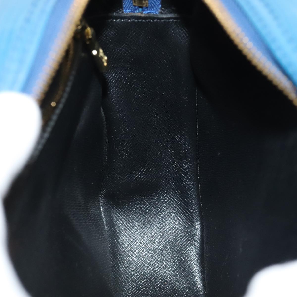 LOUIS VUITTON Epi June Feuille Shoulder Bag Blue M52155 LV 90350