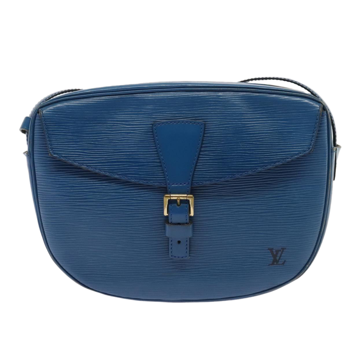 LOUIS VUITTON Epi June Feuille Shoulder Bag Blue M52155 LV 90350