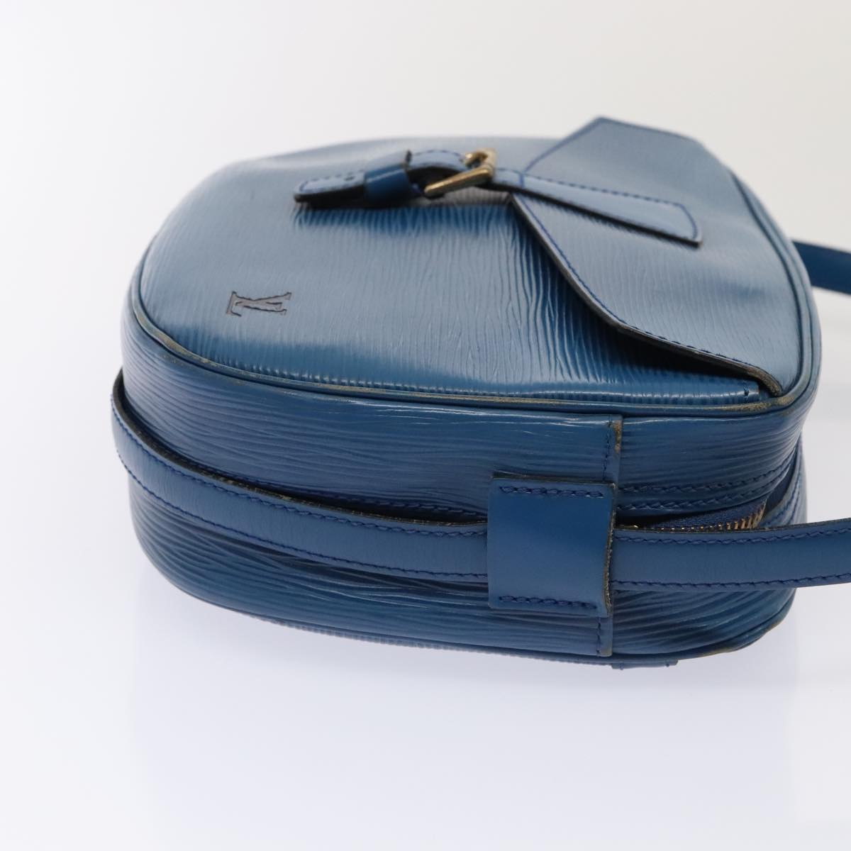 LOUIS VUITTON Epi June Feuille Shoulder Bag Blue M52155 LV 90350