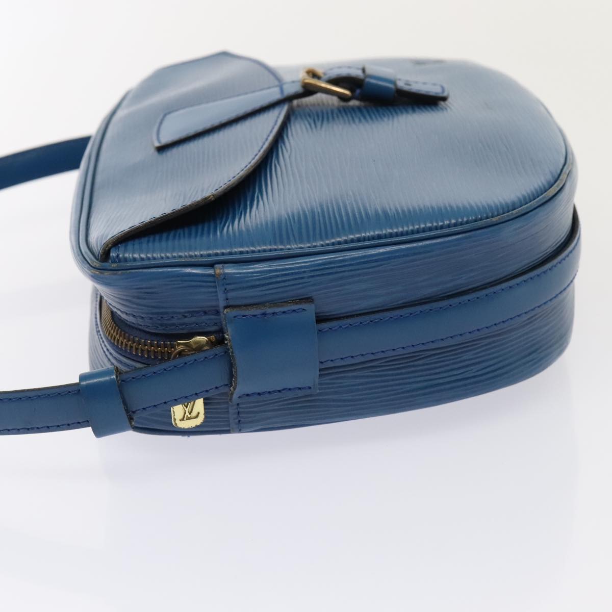 LOUIS VUITTON Epi June Feuille Shoulder Bag Blue M52155 LV 90350