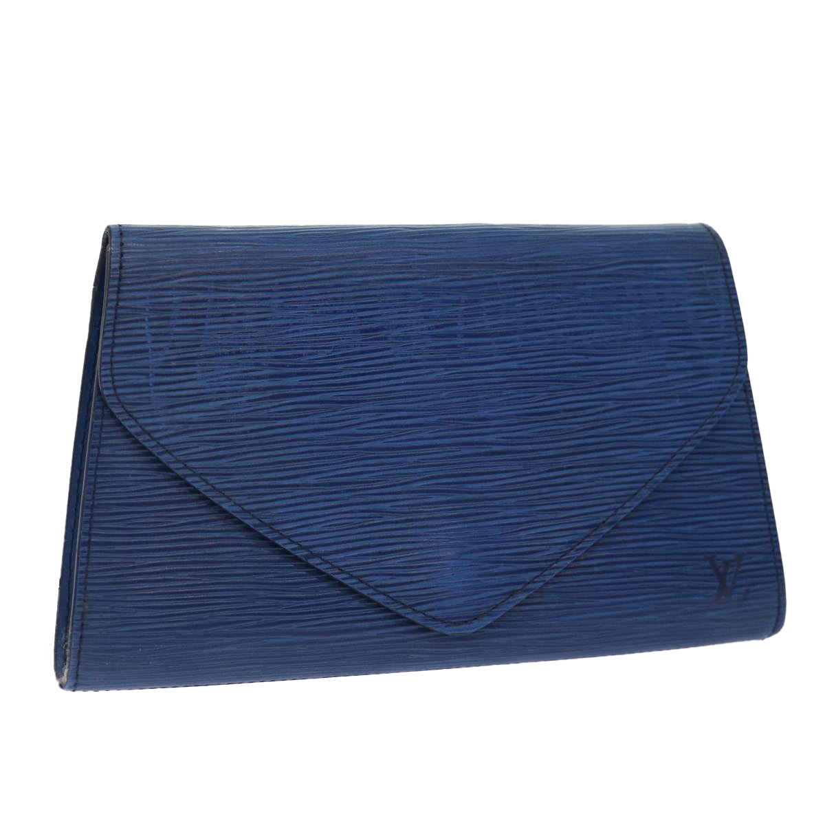 LOUIS VUITTON Epi Art Deco Clutch Bag Blue M52635 LV 90356