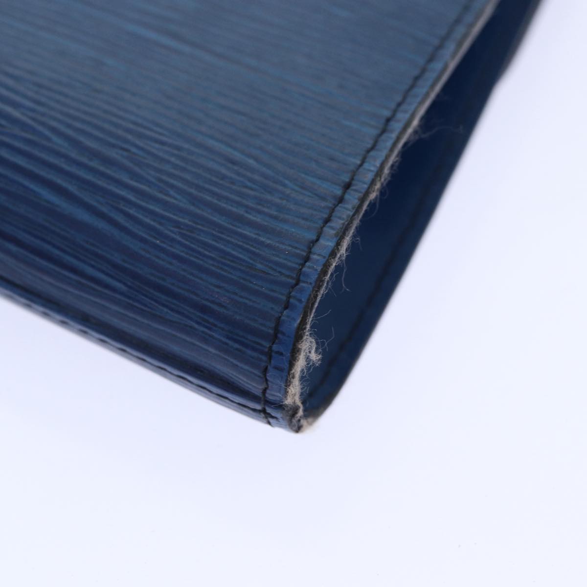 LOUIS VUITTON Epi Art Deco Clutch Bag Blue M52635 LV 90356