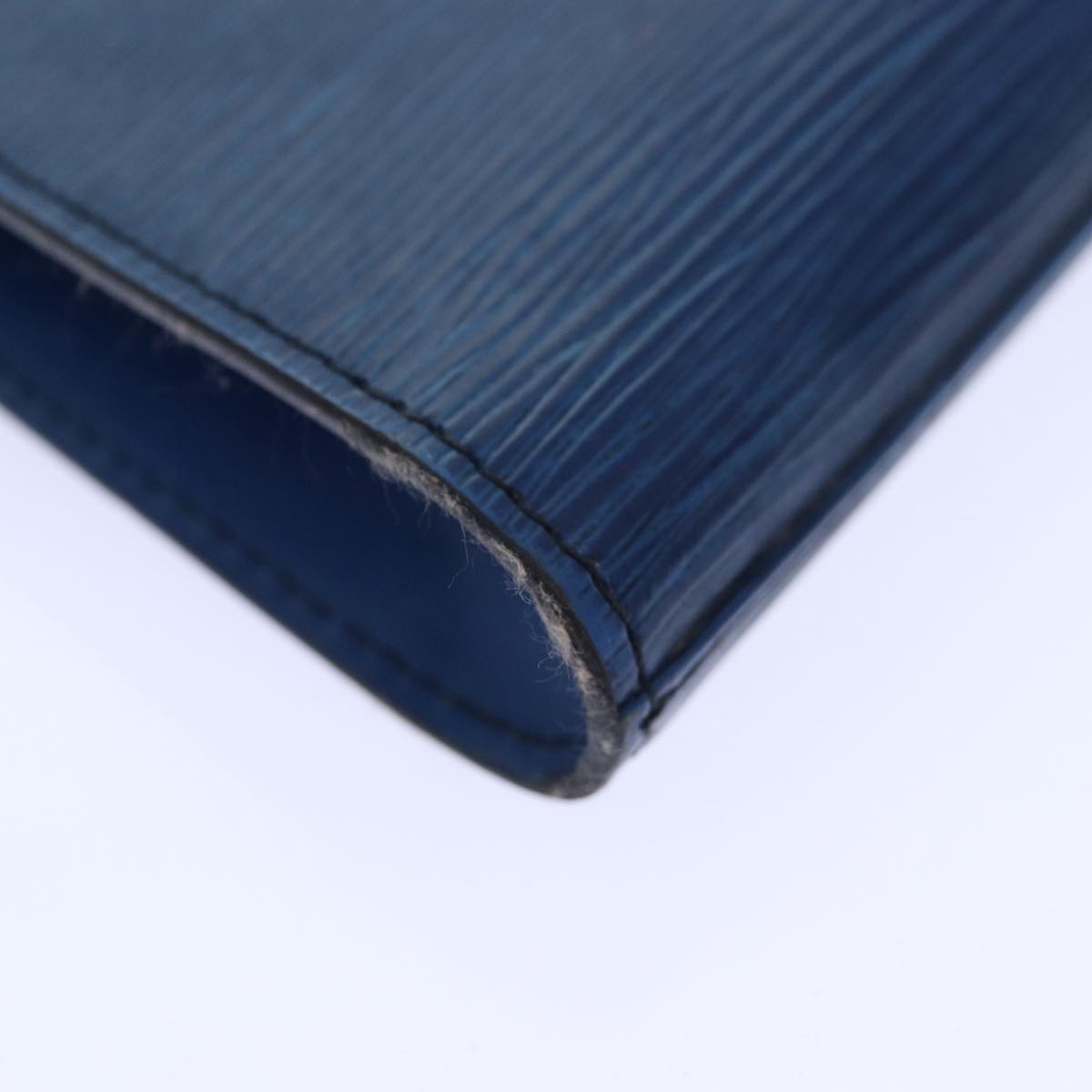 LOUIS VUITTON Epi Art Deco Clutch Bag Blue M52635 LV 90356