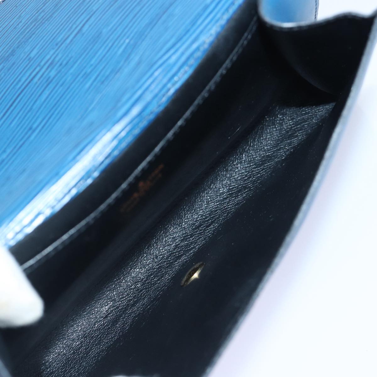 LOUIS VUITTON Epi Art Deco Clutch Bag Blue M52635 LV 90356
