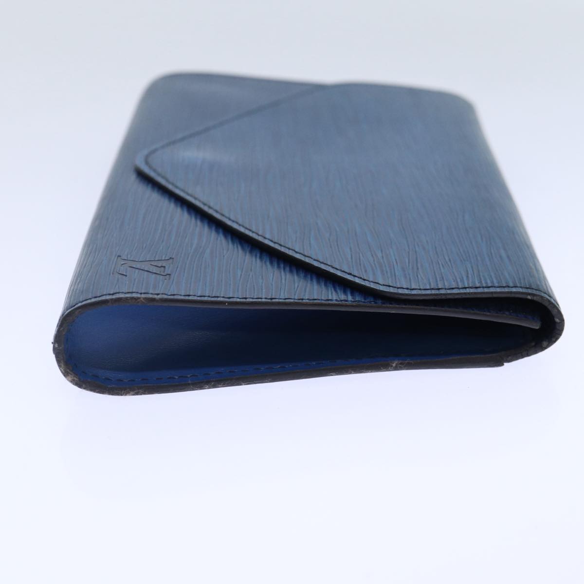 LOUIS VUITTON Epi Art Deco Clutch Bag Blue M52635 LV 90356