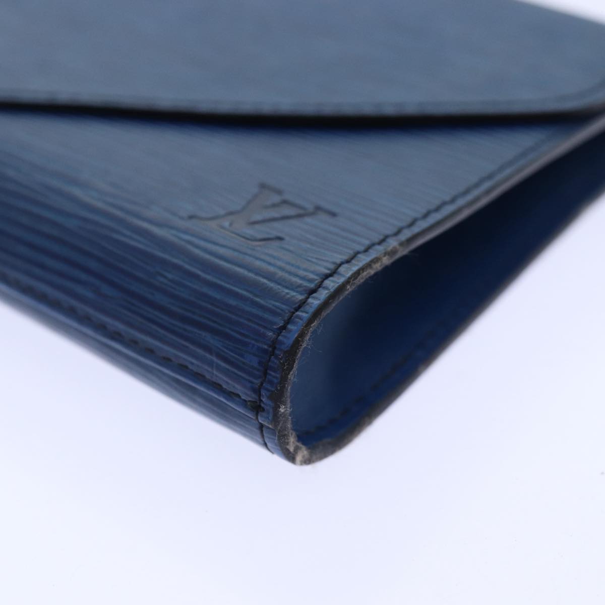 LOUIS VUITTON Epi Art Deco Clutch Bag Blue M52635 LV 90356