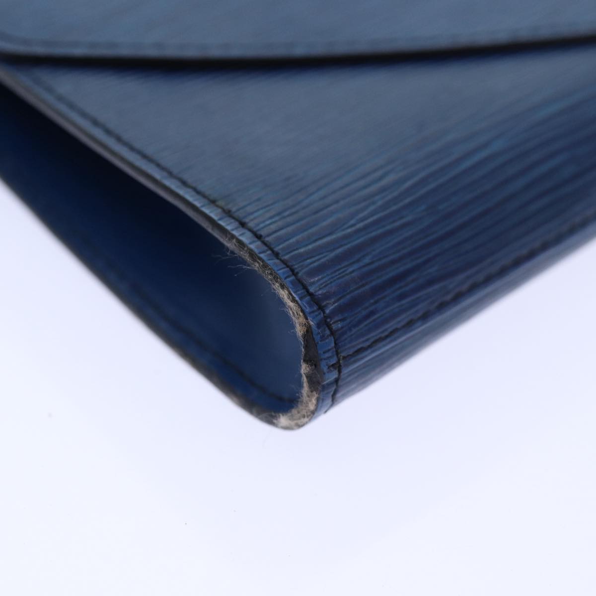LOUIS VUITTON Epi Art Deco Clutch Bag Blue M52635 LV 90356