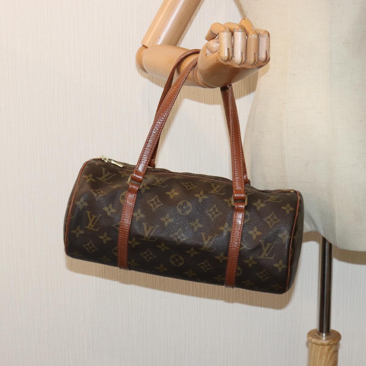 LOUIS VUITTON Monogram Papillon 30 Hand Bag M51385 LV 90358