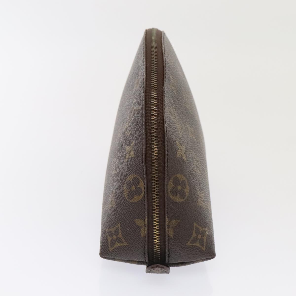 LOUIS VUITTON Monogram Trousse Demi Ronde Cosmetic Pouch M47520 LV 90360