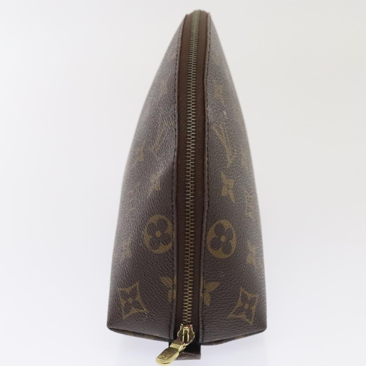 LOUIS VUITTON Monogram Trousse Demi Ronde Cosmetic Pouch M47520 LV 90360