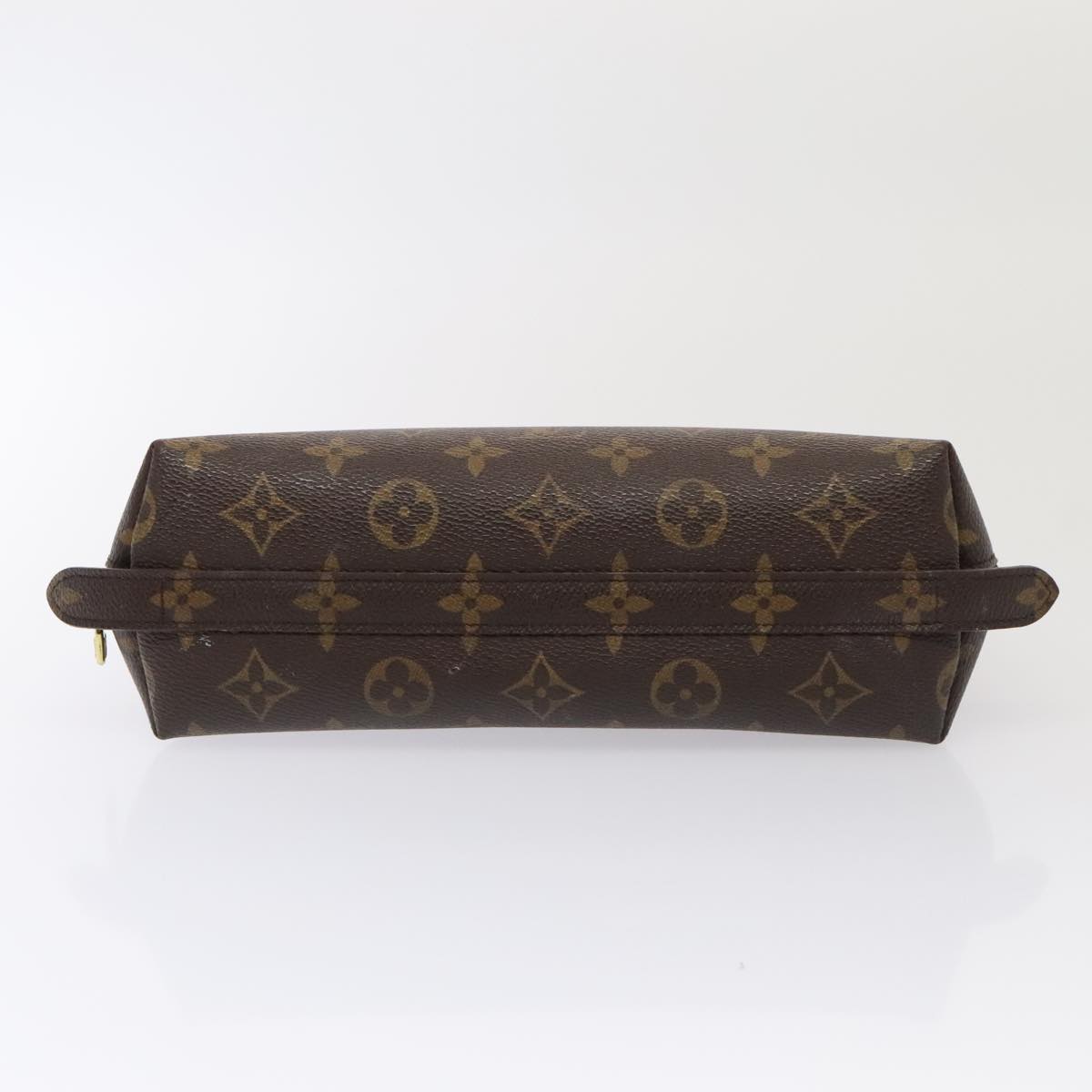 LOUIS VUITTON Monogram Trousse Demi Ronde Cosmetic Pouch M47520 LV 90360
