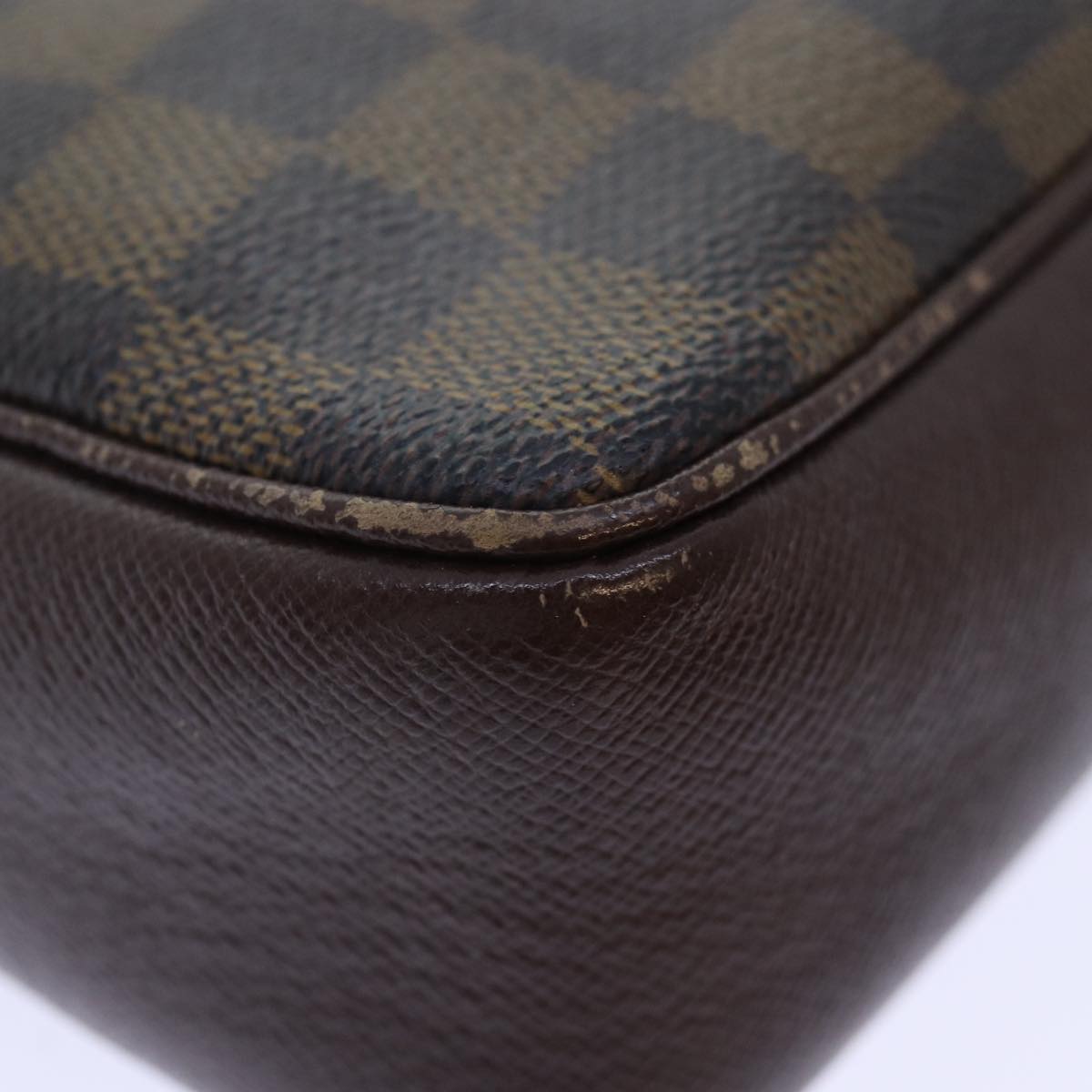 LOUIS VUITTON Damier Ebene Trousse Makeup Pouch N51982 LV 90363