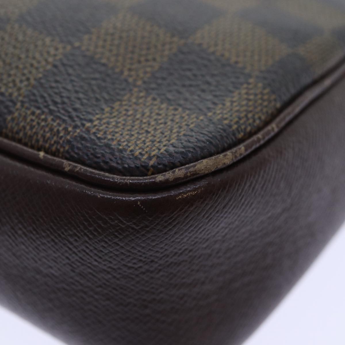 LOUIS VUITTON Damier Ebene Trousse Makeup Pouch N51982 LV 90363