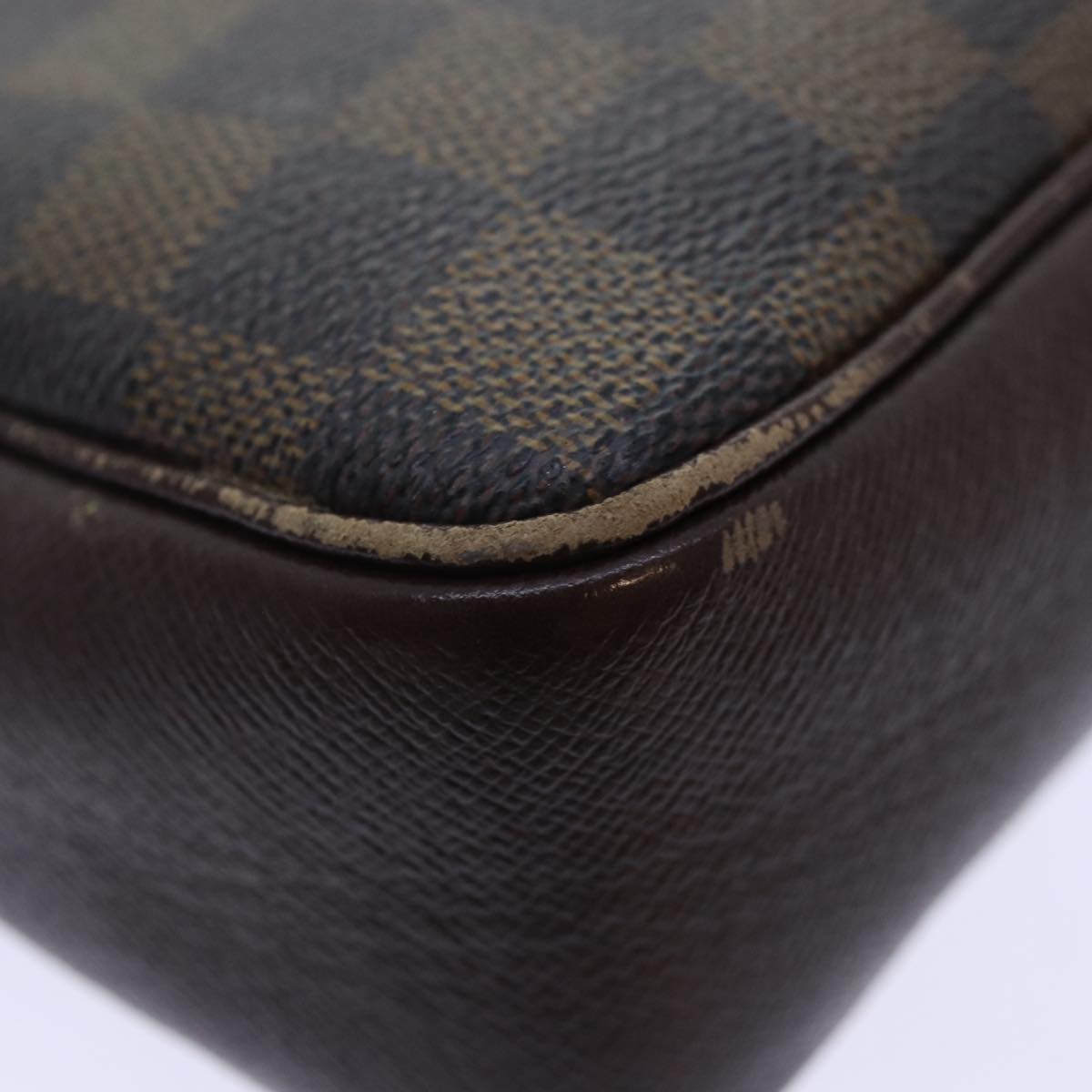 LOUIS VUITTON Damier Ebene Trousse Makeup Pouch N51982 LV 90363
