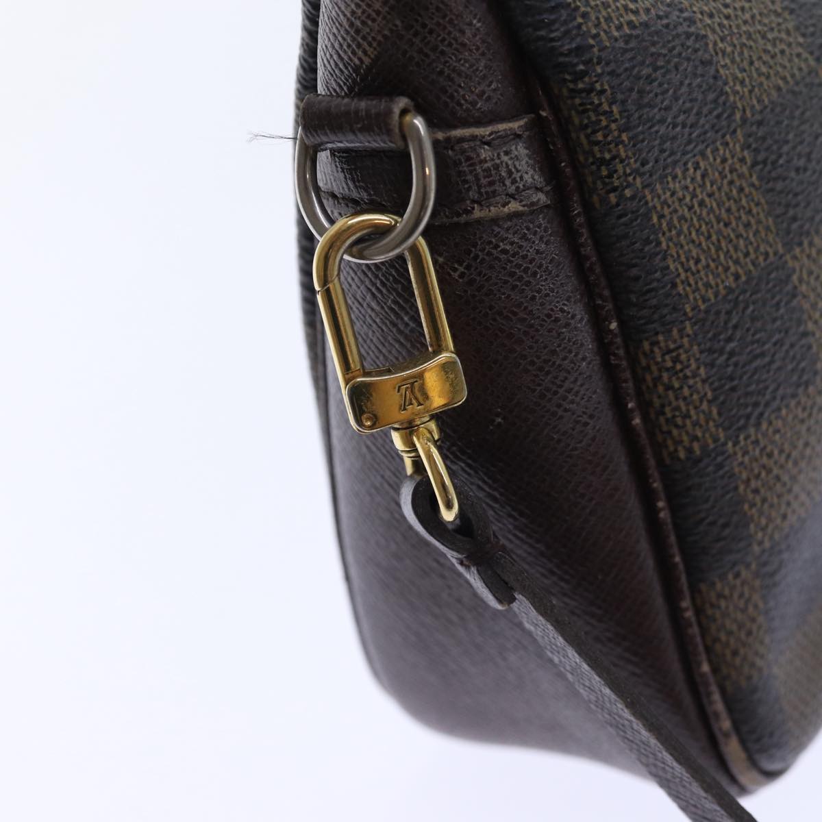 LOUIS VUITTON Damier Ebene Trousse Makeup Pouch N51982 LV 90363