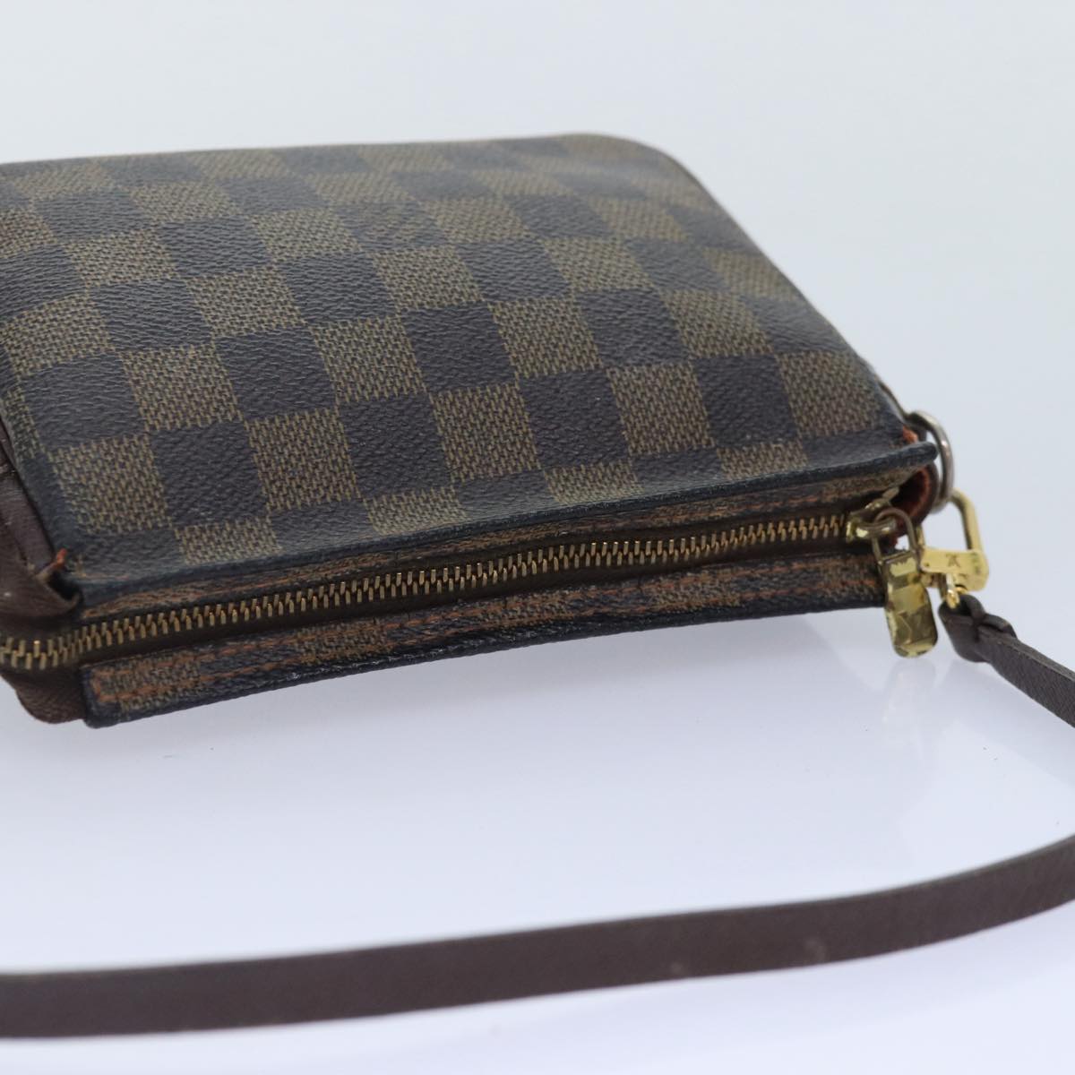 LOUIS VUITTON Damier Ebene Trousse Makeup Pouch N51982 LV 90363