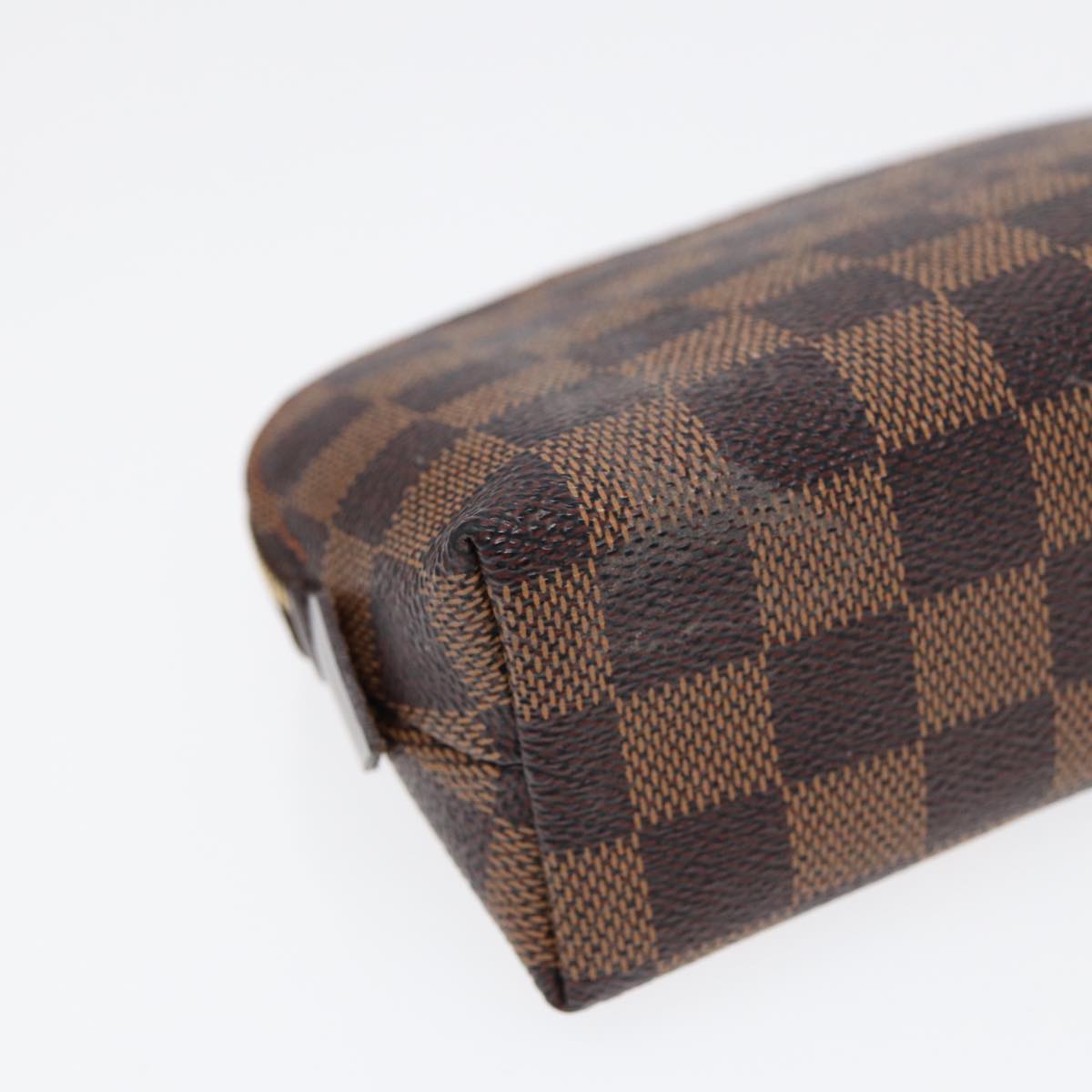 LOUIS VUITTON Damier Ebene Pochette Cosmetic PM Pouch N47516 LV 90364