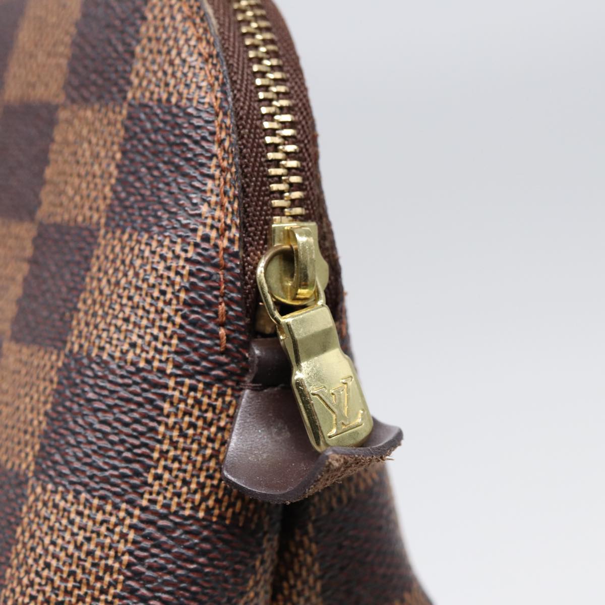 LOUIS VUITTON Damier Ebene Pochette Cosmetic PM Pouch N47516 LV 90364