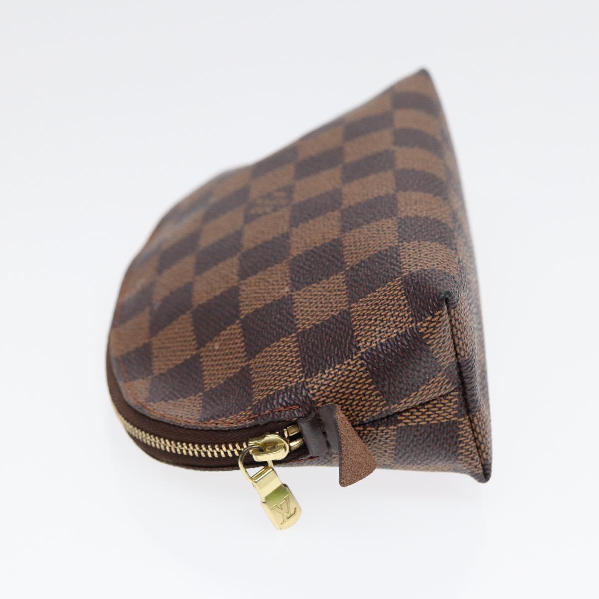 LOUIS VUITTON Damier Ebene Pochette Cosmetic PM Pouch N47516 LV 90364