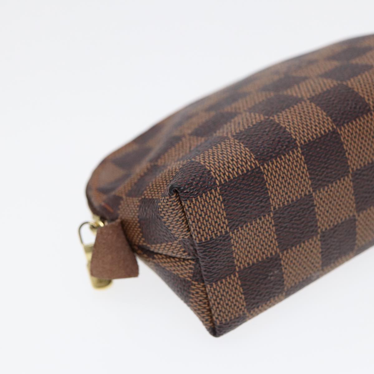 LOUIS VUITTON Damier Ebene Pochette Cosmetic PM Pouch N47516 LV 90364