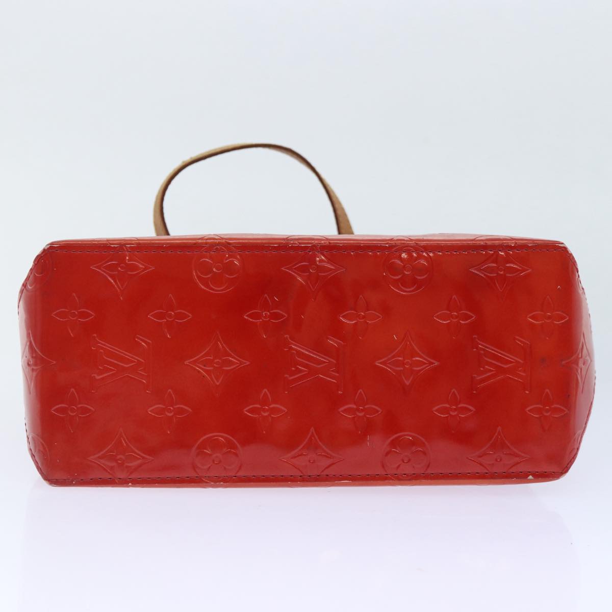 LOUIS VUITTON Monogram Vernis Reade PM Hand Bag Red Rouge M91088 LV 90375