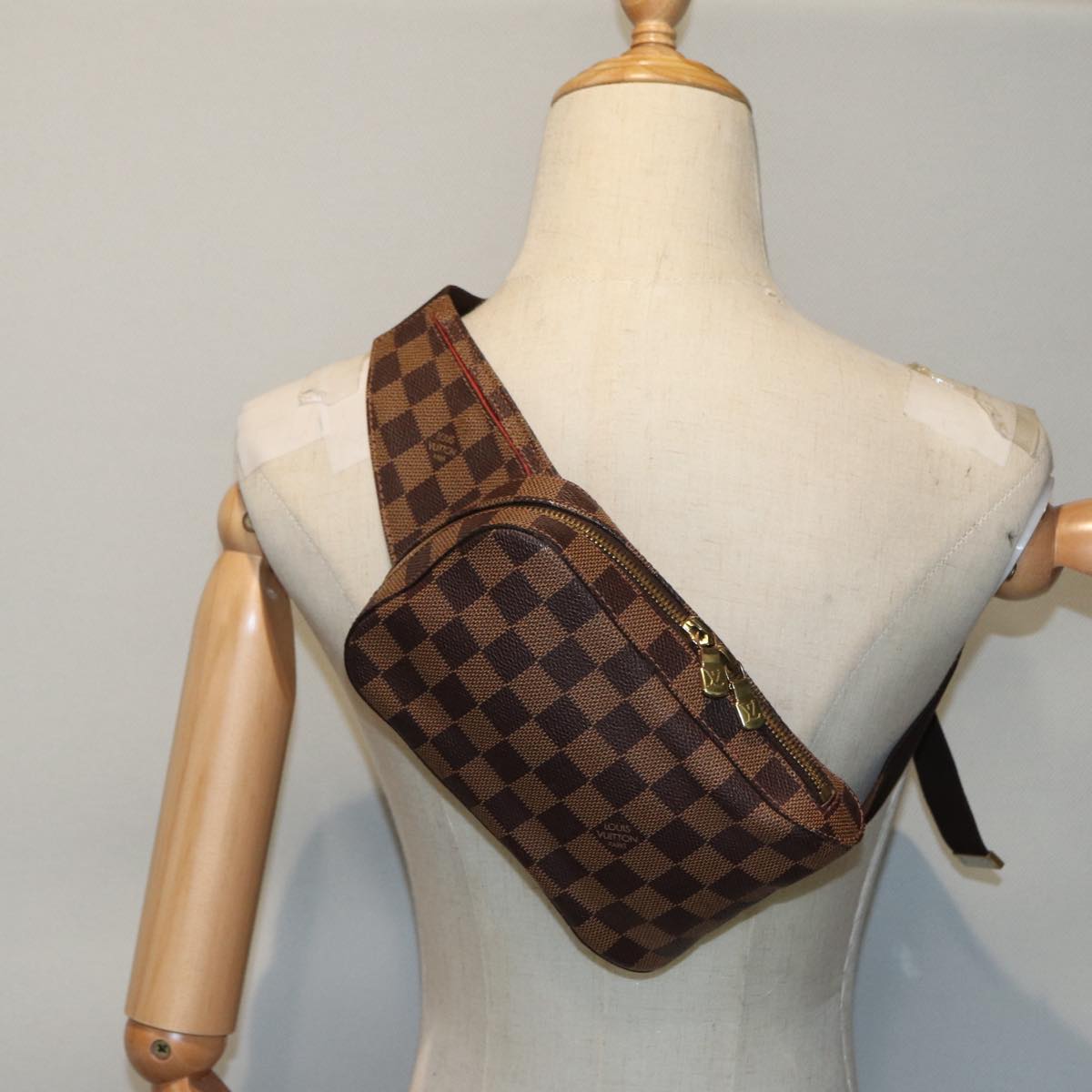 LOUIS VUITTON Damier Ebene Geronimos Shoulder Bag N51994 LV 90390