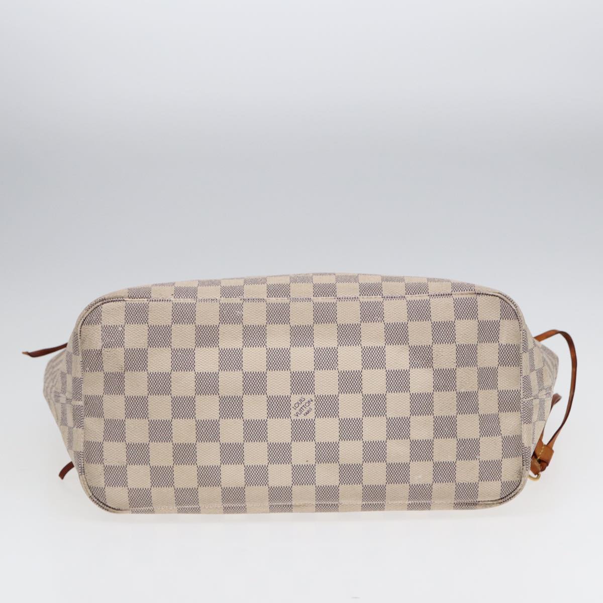 LOUIS VUITTON Damier Azur Neverfull MM Tote Bag N41605 LV 90391