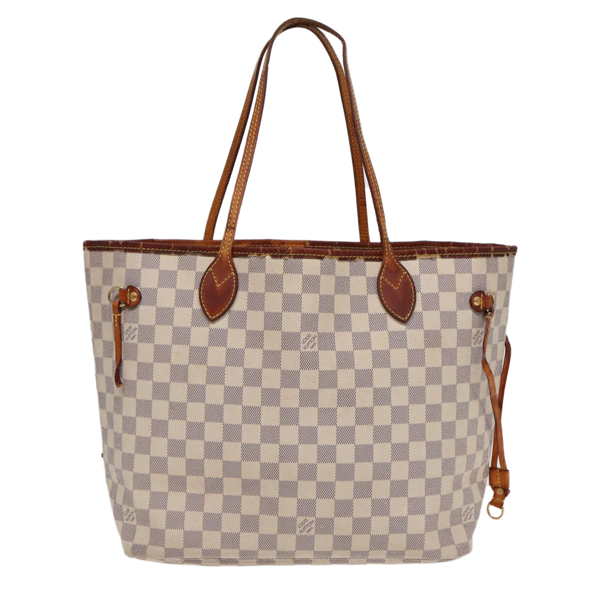 LOUIS VUITTON Damier Azur Neverfull MM Tote Bag N41605 LV 90391