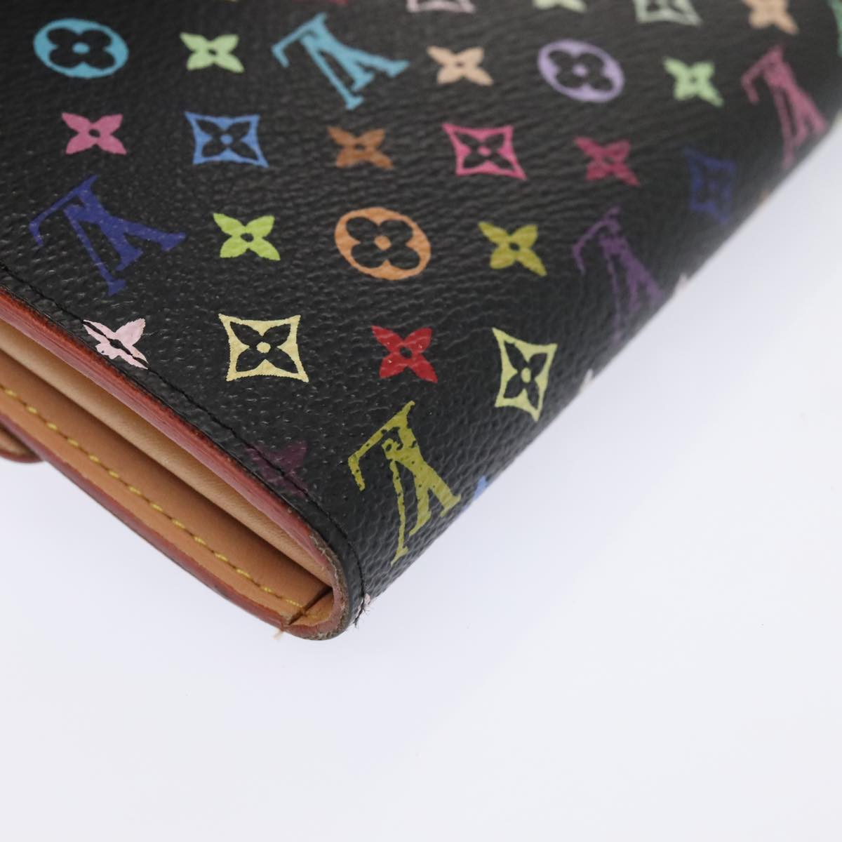 LOUIS VUITTON Multicolor Pochette Porte Monnaie Credit Black M60005 90393