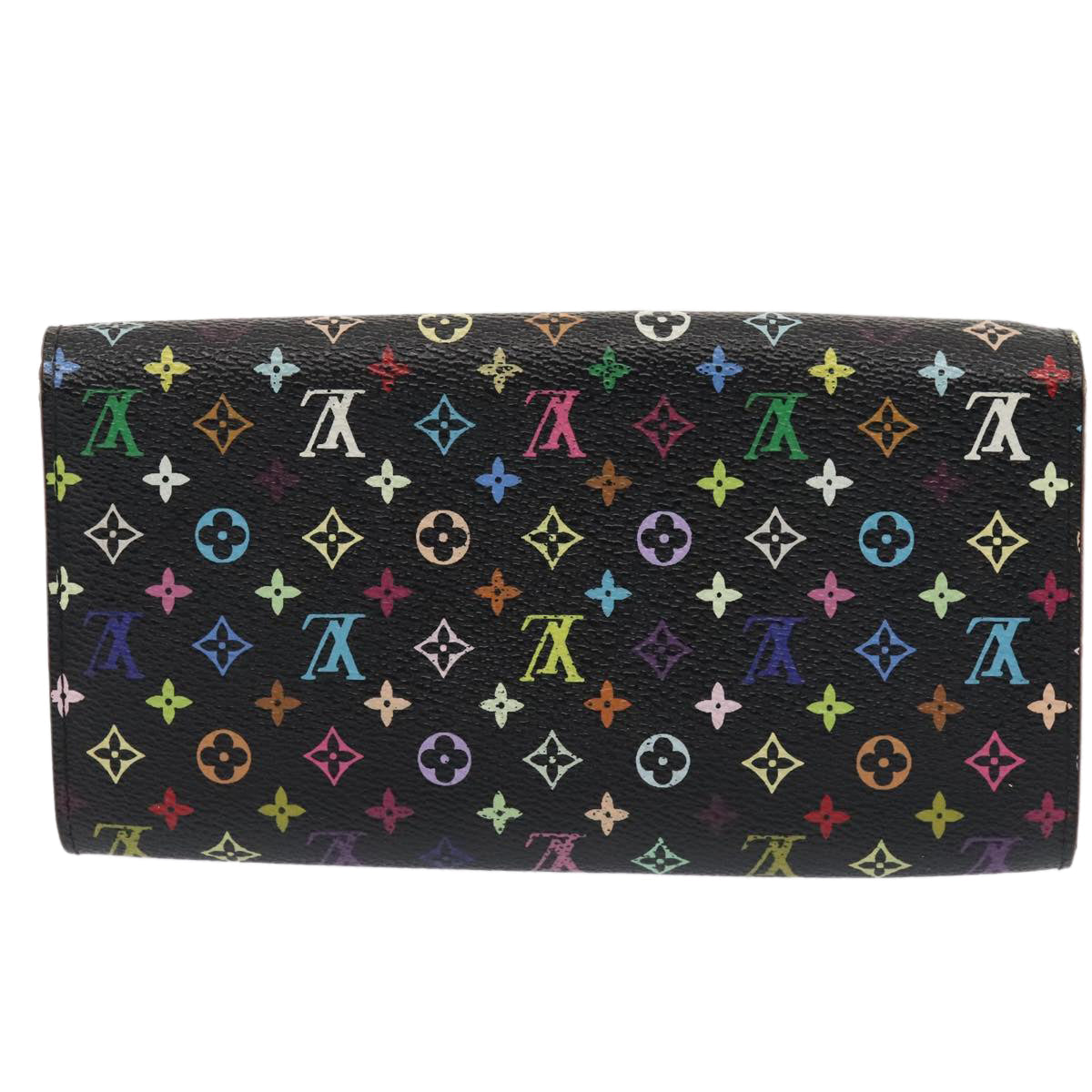 LOUIS VUITTON Multicolor Pochette Porte Monnaie Credit Black M60005 90393